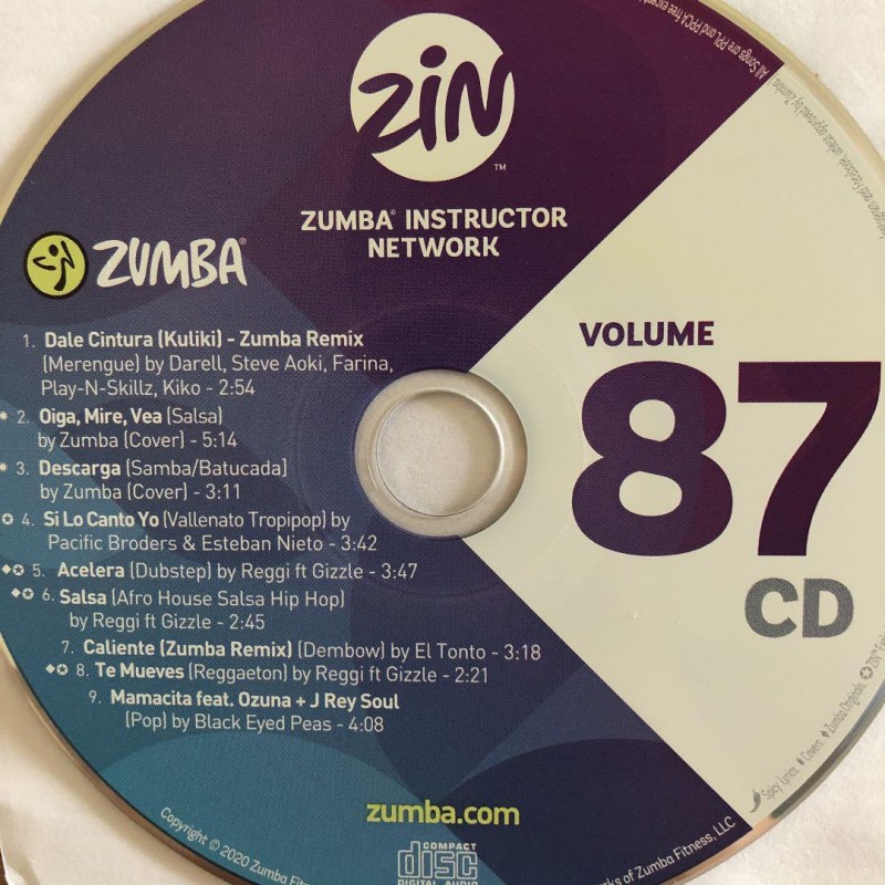 [Hot Sale]2020 Q2 New Release ZIN ZUMBA 87 DVD＆CD